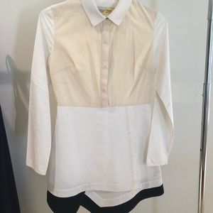 Proenza Schouler collard shirt mini dress